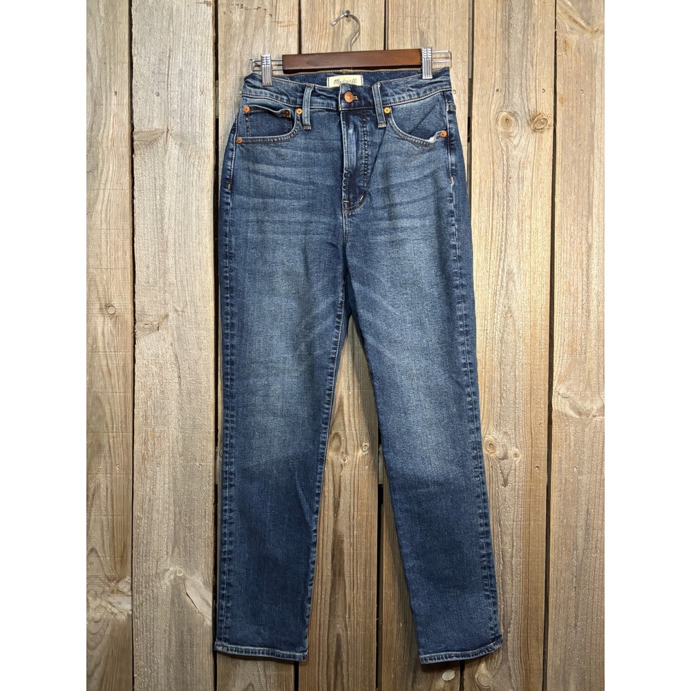 Madewell The Perfect Vintage Jean High Rise Straight‎ Leg Blue Denim  Size 26